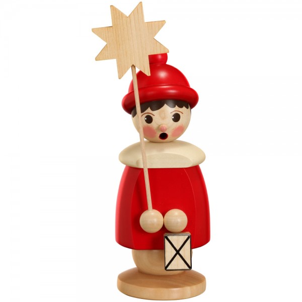 Frierendes Kurrendekind - 19 cm - rot mit Stern